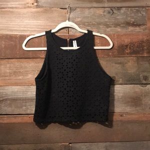 black crop top